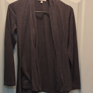 GG Collection Charcoal Open Front Cardigan